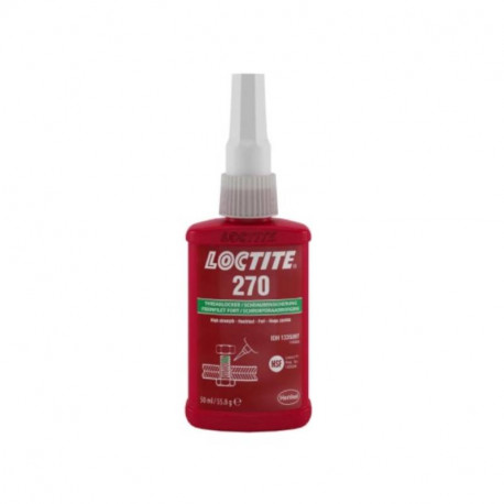 Frein filet liquide Loctite 270 - Pour fixations filetées - Bouteille - 50ml - Vert
