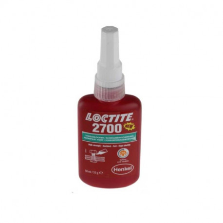 Frein filet liquide Loctite 2700 - Pour fixations filetées - Bouteille - 50ml - Vert