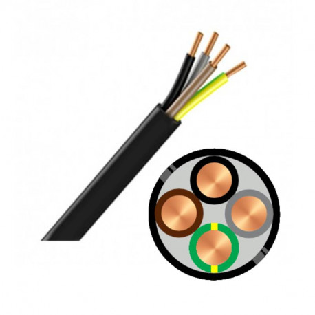 Couronne de câble R2V CU 4G4 - vendu par couronne de 50 mètres