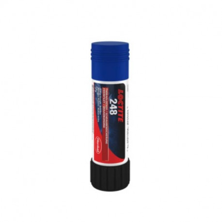 Frein filet en pâte Loctite 248 - Pour raccords filetés métalliques - Bâtonnet - 9g - Bleu