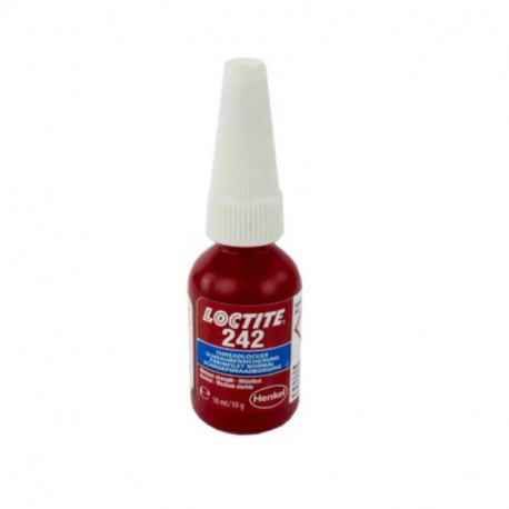 Frein filet liquide Loctite 242 - Pour fixations filetées - Bouteille - 10ml - Bleu