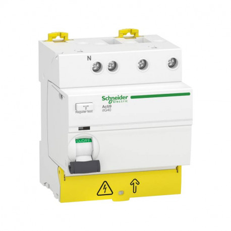 Interrupteur différentiel Schneider Electric - 3P+N - 40A - 30MA - Type AC