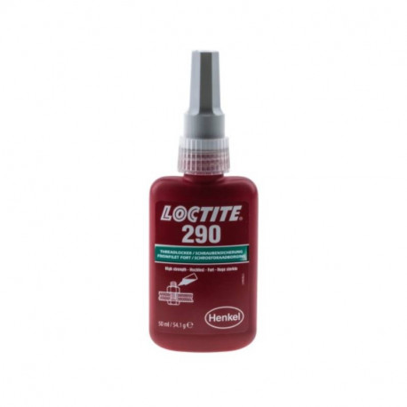 Frein filet liquide Loctite 290 - Pour fixations filetées - Bouteille - 50ml - Vert