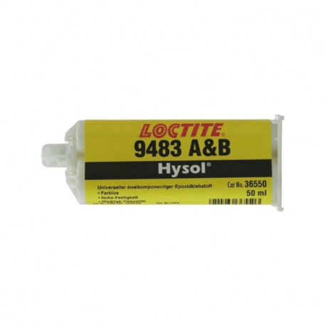 Résine époxy Loctite Hysol 9483 - Double cartouche - Liquide - 50 ml - Transparente