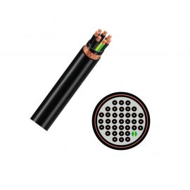Câble industriel U1000 R2V multiconducteurs 37G1,5 - au mètre