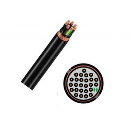 Câble industriel U1000 R2V multiconducteurs 27G1,5 - au mètre