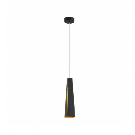 Lampe suspension Pluma LED Faro - Noir et or
