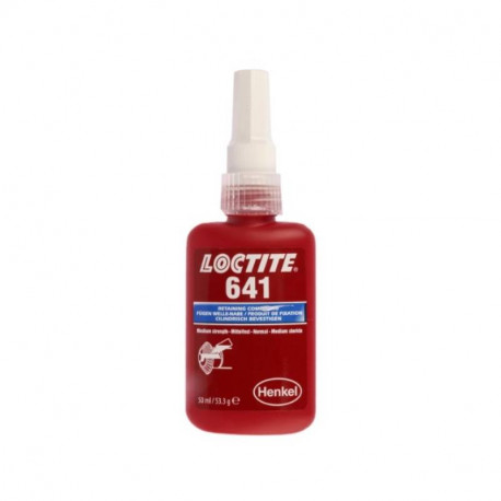 Adhésif de retenue Loctite 641 - Pour assemblages cylindriques - Résistance moyenne - 50ml - Jaune