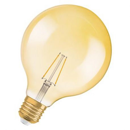 Ampoule LED décorative 1906 Osram - Globe - Avec filament - E27 - 2.5W - 2400K - Non dimmable