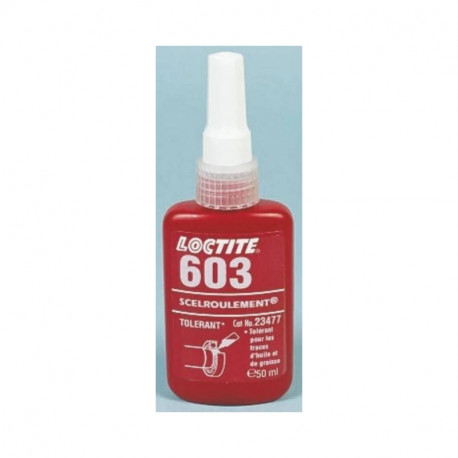 Adhésif de retenue Loctite 603 - Pour assemblages cylindriques - Résistance forte - 50ml - Vert