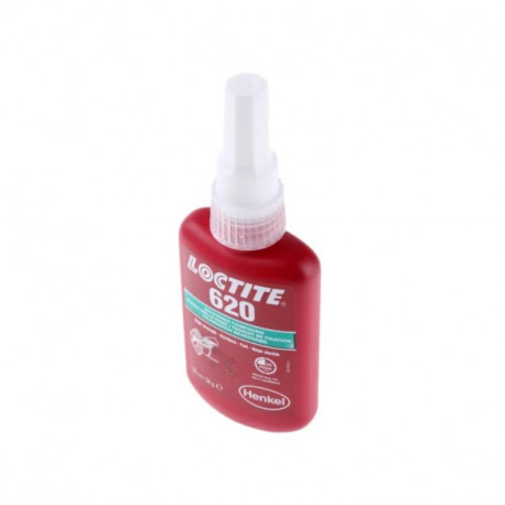 Adhésif de retenue Loctite 620 - Pour assemblages cylindriques - Résistance moyenne/forte - 50ml - Vert