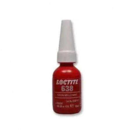 Adhésif de retenue Loctite 638 - Pour assemblages cylindriques - Résistance forte - 10ml - Vert