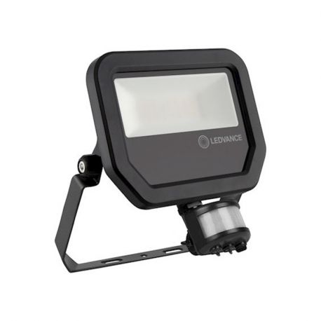 Projecteur LED avec détecteur Ledvance - 20W - 3000K - IP65 - Noir