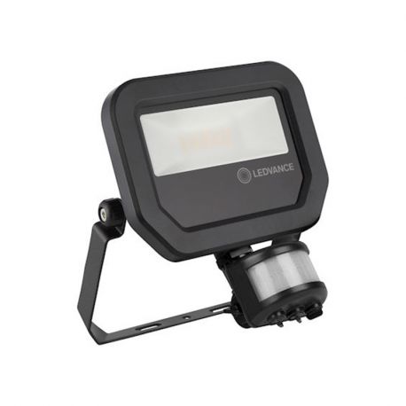 Projecteur LED avec détecteur Ledvance - 10W - 3000K - IP65 - Noir