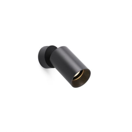Projecteur noir Stan Faro - IP20 - GU10 - Sans ampoule