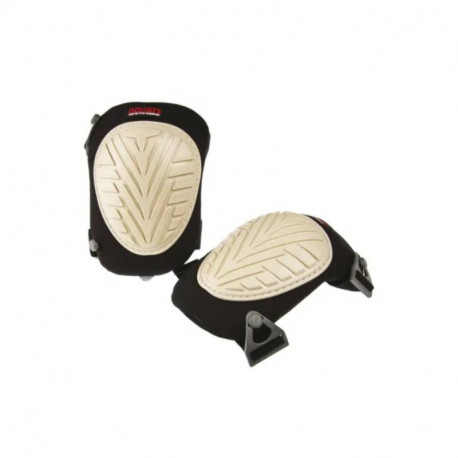 Paire de genouillères anti-traces et anti-dérapantes RS Pro - Sangle ajustable - Taille unique - Caoutchouc - Noir et blanc
