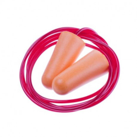Boite de 200 paires de bouchons antibruit jetables RS Pro - 37dB - Mousse PU - Cordés - Orange