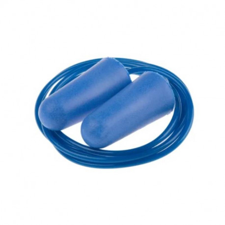 Boite de 200 paires de bouchons antibruit jetables RS Pro - 32dB - Mousse PU - Cordés - Bleu