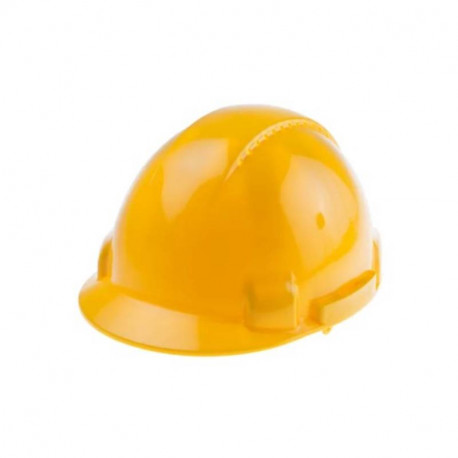 Casque de sécurité ventilé RS Pro - Taille unique - Ajustable -Polyéthylène - Jaune