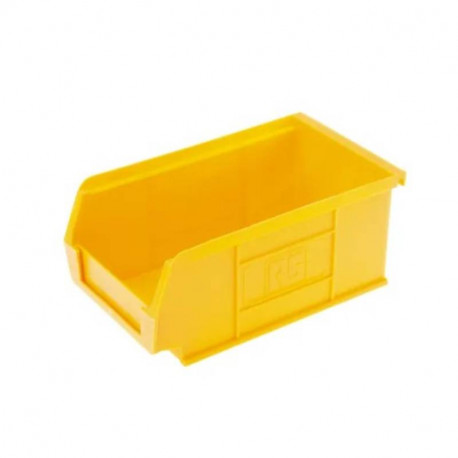 Lot de 5 bacs à bec RS Pro - Empilable - 130x150x240mm - Polypropylène - Jaune