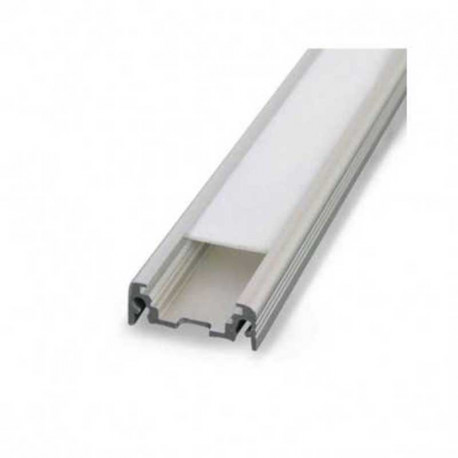 Profile plat pour bandeaux LED Miidex - 1m - Aluminium