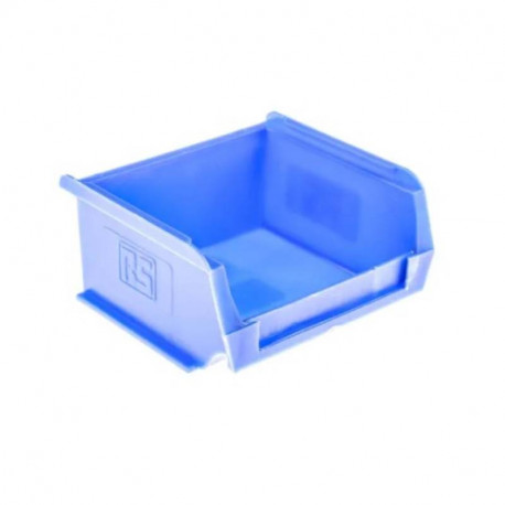 Lot de 10 bacs à bec RS Pro - Empilables - 50x100x90mm - Polypropylène - Bleu