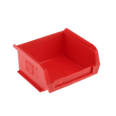 Lot de 10 bacs à bec PP RS Pro - Empilable - 50x100x90mm - Rouge