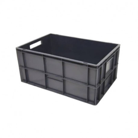 Bac gerbable Europe RS Pro - 52L - Sans couvercle - Polypropylène - Gris