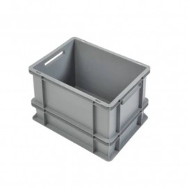 Bac gerbable Europe RS Pro - 30L - Sans couvercle - Polypropylène - Gris