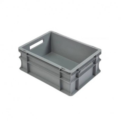 Bac gerbable Europe RS Pro - 15L - Sans couvercle - Polypropylène - Gris