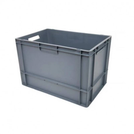 Bac gerbable Europe RS Pro - 76L - Sans couvercle - Polypropylène - Gris