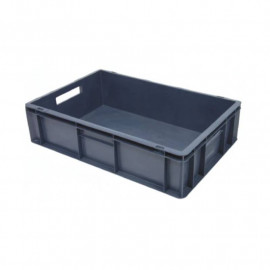 Bac gerbable Europe RS Pro - 27L - Sans couvercle - Polypropylène - Gris