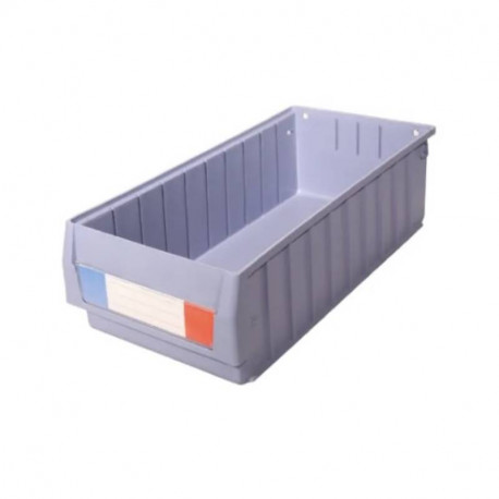Bac de rangement RS Pro - 140x234x500mm - Polypropylène - Bleu