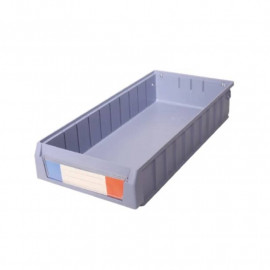 Bac de rangement RS Pro - 90x234x500mm - Polypropylène - Bleu