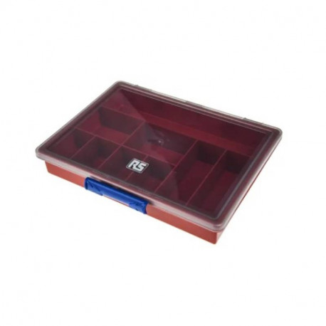 Boite compartimentée RS Pro - 9 compartiments - Polypropylène - Rouge