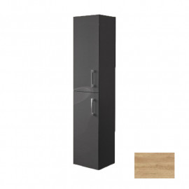 Colonne 2 portes Media - pour salle de bain - chêne nebraska naturel
