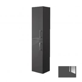 Colonne 2 portes Media - Salle de bain - Gris brillant