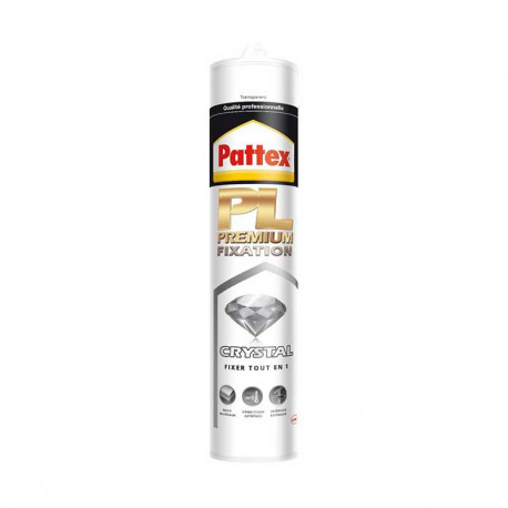 Colle fixation PL Premium Crystal Pattex - Tube 290g