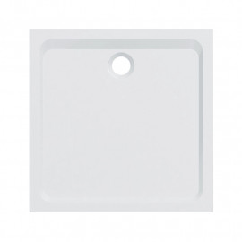 Receveur de douche Melua Geberit - Blanc brillant - Minéral de synthèse - Carré - 90x90cm
