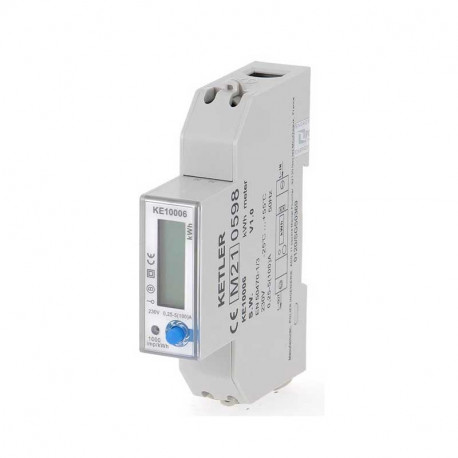Compteur pour refacturer l'électricité Ketler - Monophasé - 100A - Affichage LCD