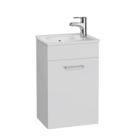 Meuble de salle de bain Cast lave-mains Aquance - Largeur 40cm - Blanc brillant
