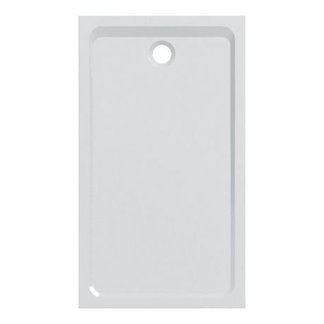 Receveur de douche Melua Geberit - 120x90cm - Extra-plat - Blanc brillant - Minéral de synthèse