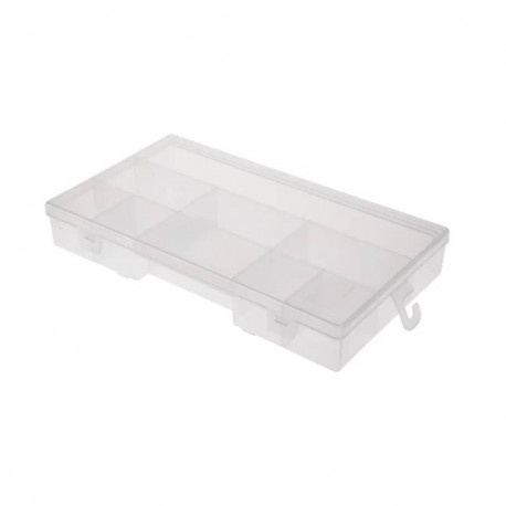 Boite compartimentée RS Pro - 9 compartiments - Polypropylène - Transparente