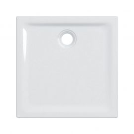 Receveur de douche Renova Geberit - À encastrer - 90x90cm - Antidérapant - Blanc mat
