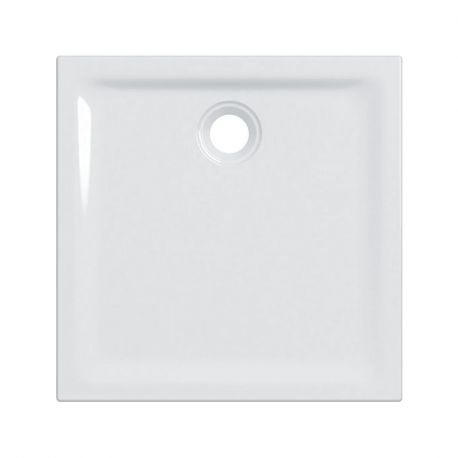 Receveur de douche Renova Geberit - À encastrer - 90x90cm - Antidérapant - Blanc mat