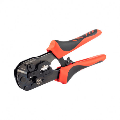 Pince à sertir à cliquet pour connecteurs modulaires 8P CK outillage