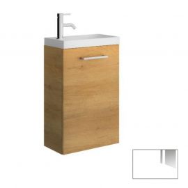 Meuble sous-plan lave-mains Media Aquance - 40 cm - Blanc brillant