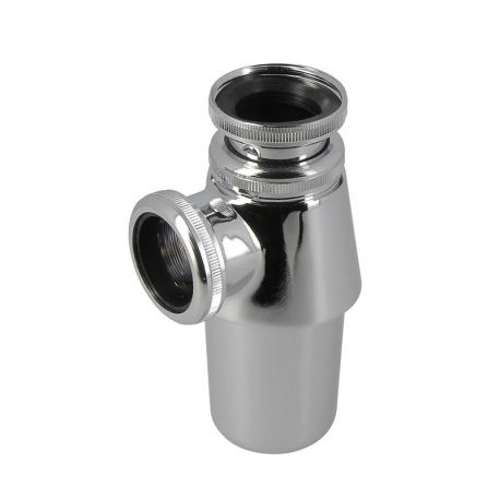Siphon de lavabo laiton chrome brillant 11/4
