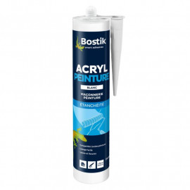 Mastic acrylique d'étanchéité Bostik - Spécial peintre - 310 ml - Blanc
