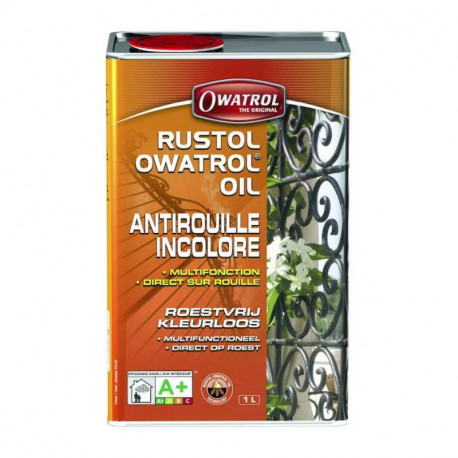 Aérosol antirouille incolore Owatrol Rustol 300ml - Séguret Décoration